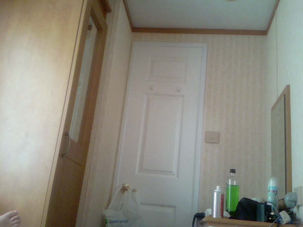 Bedroom Door in Caravan