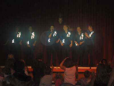 Bex, Jade, Emily, Vikki, Debs, Naomi and Captian G (Gareth) above
