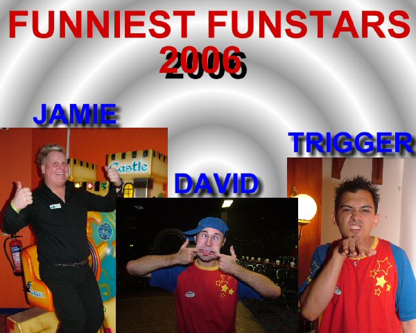 Funniest Funstars - Jamie (Marton Mere), David (Devon Cliffs), Trigger (Hafan-Y-Mor)